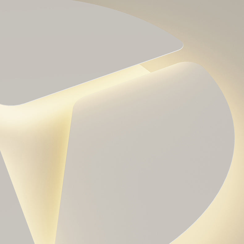 مصباح سقف LED بتصميم هندسي مربع حديث بسيط مصنوع من الحديد والأكريليك لغرفة المعيشة