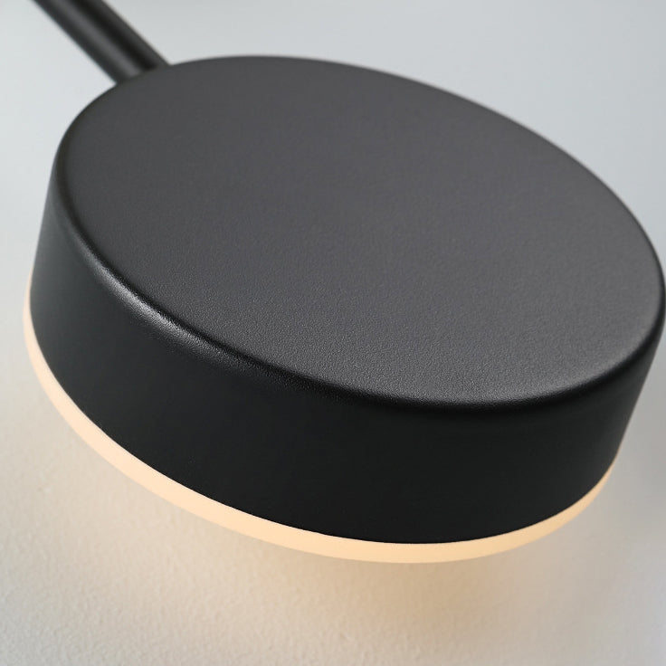 مصباح حائط LED معدني هندسي دائري معاصر من الأكريليك للممر