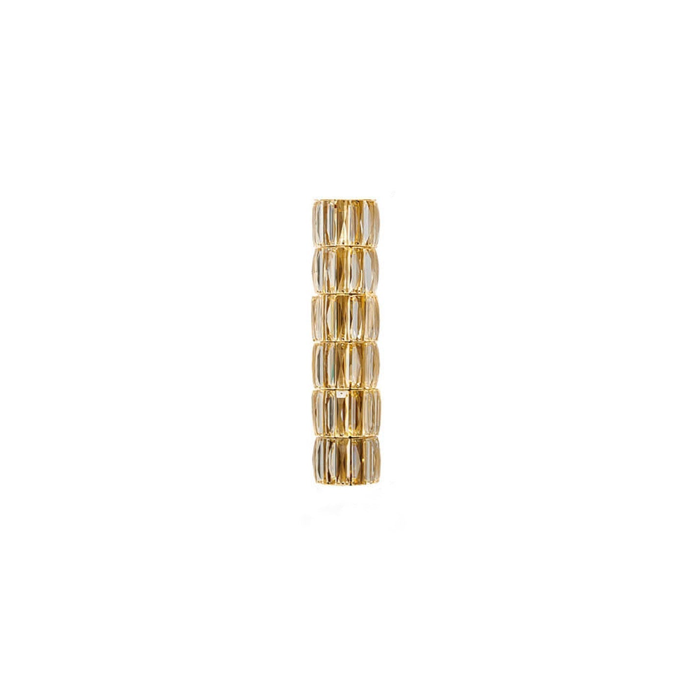 French Light Luxury Crystal Column LED Wall Sconce Lamp