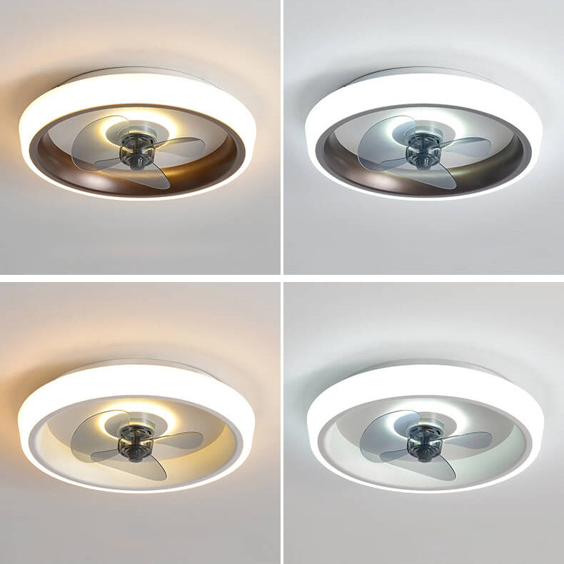 مروحة إضاءة LED خفيفة الوزن وحديثة من الأكريليك