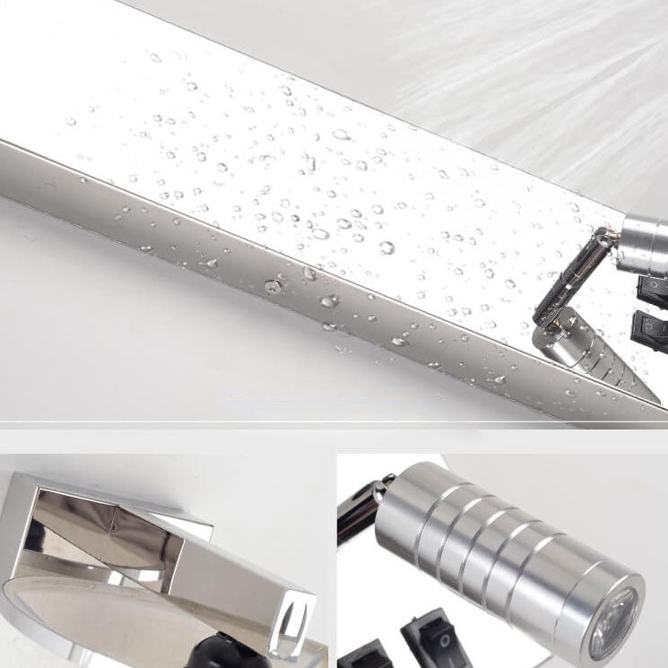 مصباح حائطي حديث فاخر من الفولاذ المقاوم للصدأ مزود بمصباح واحد