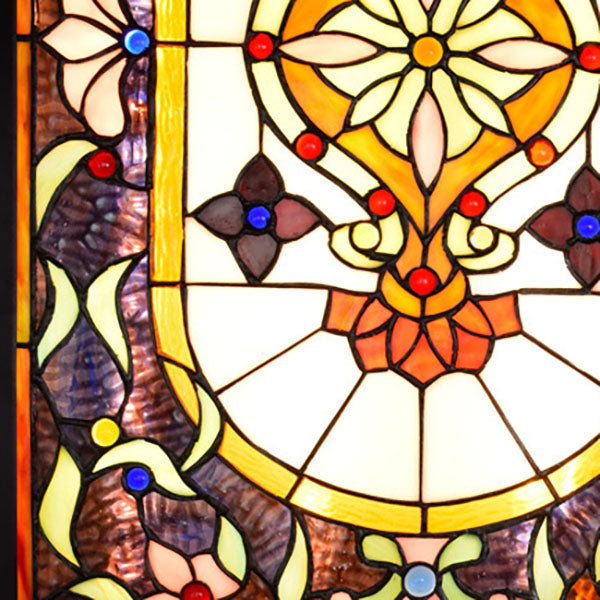 مصباح حائط LED من الزجاج الملون تيفاني الأوروبي