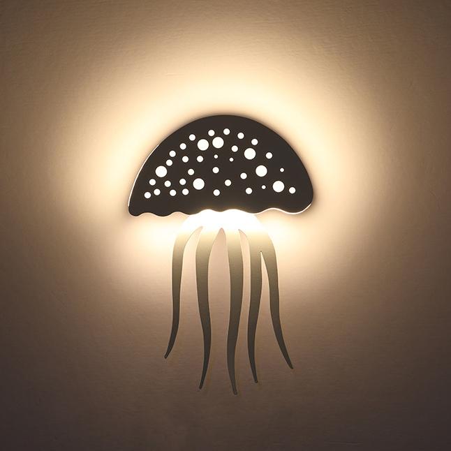 Modern Creative 1-Light LED Jellyfish Wall Lamp