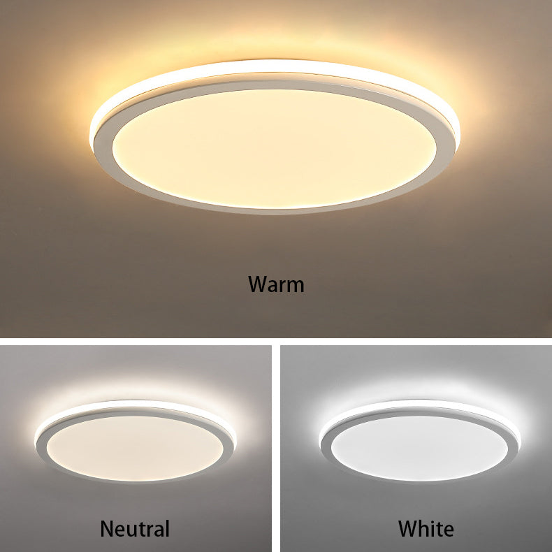 Modern Creative Circle Iron LED Flush Mount Ceiling Light