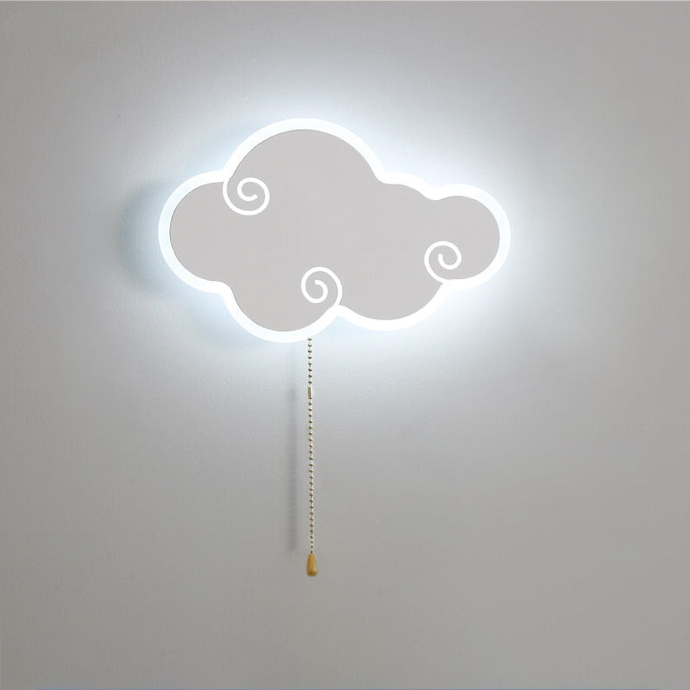مصباح حائط LED بتصميم رسوم متحركة سحابية بسيطة وحديثة من الشمال