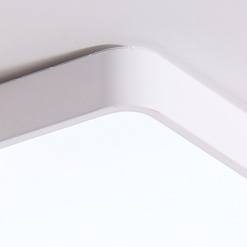 مصباح سقف LED مدمج بتصميم مربع مستطيل معاصر من الخشب والحديد لغرفة المعيشة