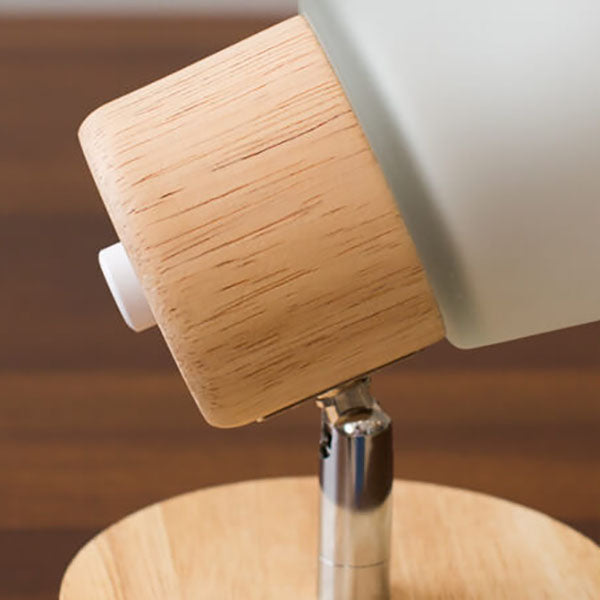 Nordic Simple Glass Cone Wood Zipper 1-Light Wall Sconce Lamp