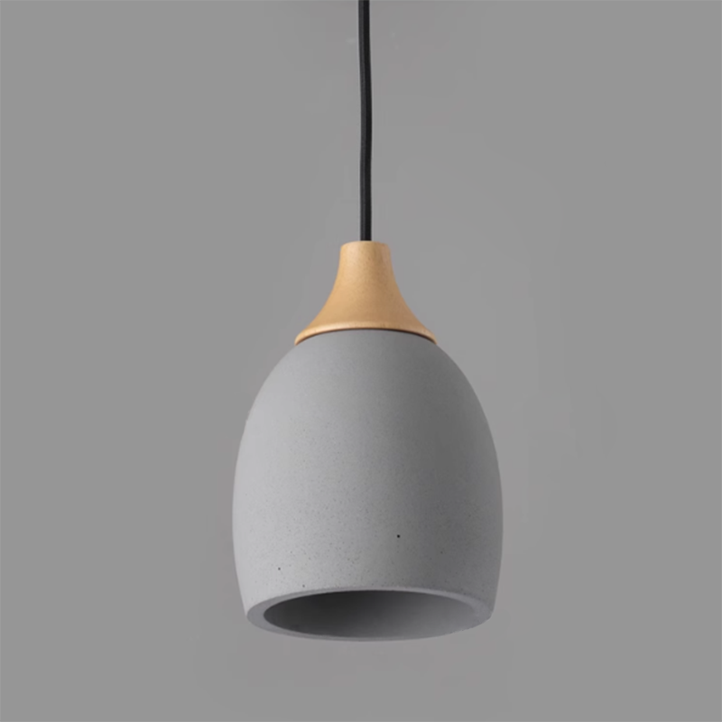 Minimalist Cement Dome 1-Light Pendant Light
