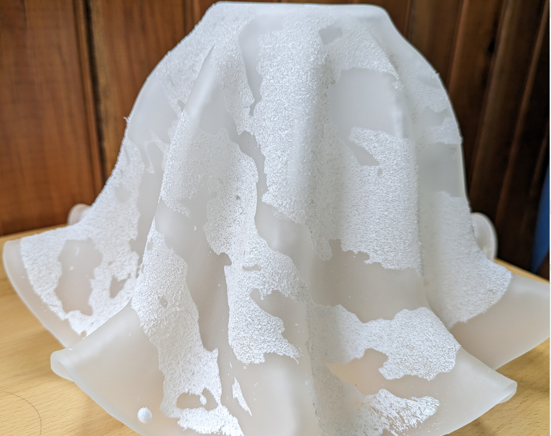 Contemporary Nordic Acrylic Glass Flower Iron 1-Light Wall Sconce Lamp For Bedroom