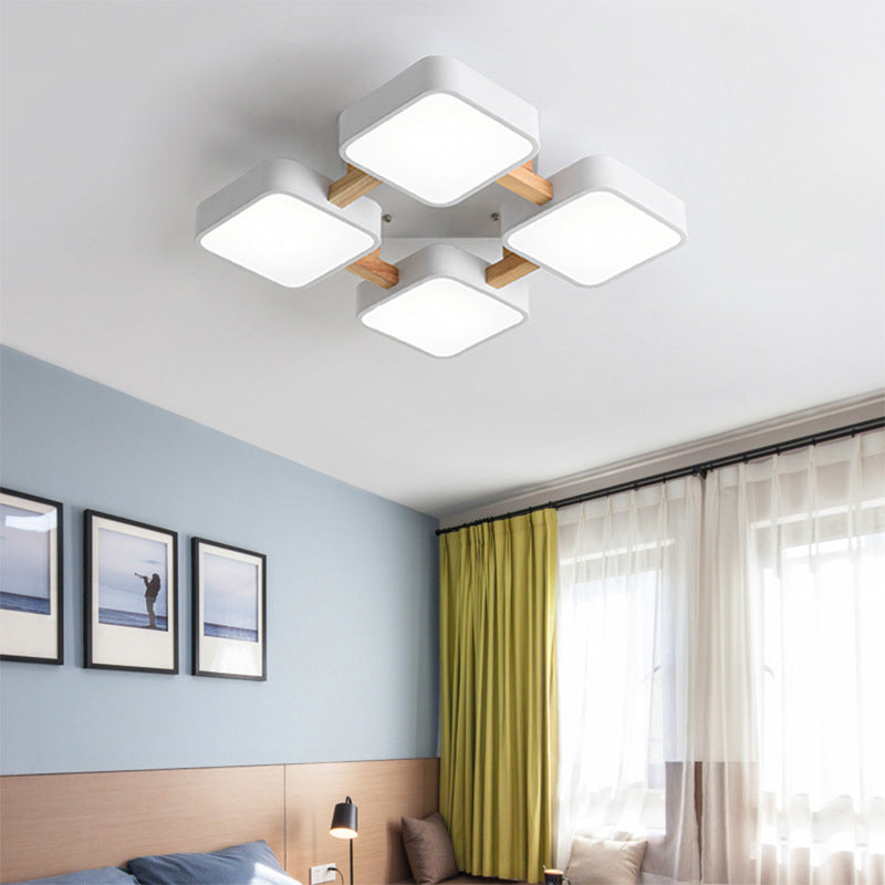 مصباح LED حديث من الأكريليك بتصميم مكعب صغير مدمج
