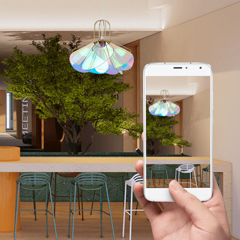 Modern Rose Petal 1-Light LED Pendant Light