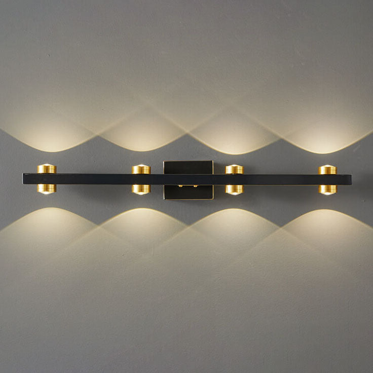 Modern Retro All Copper LED Vanity Light Wall Sconce Lamp