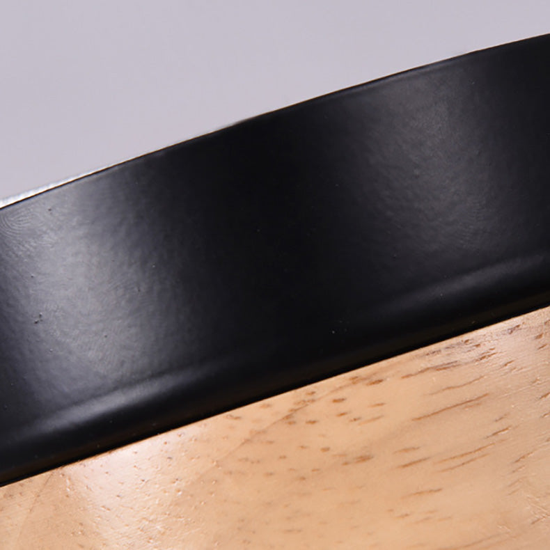 مصباح LED أسطواني من الأكريليك مصنوع من الخشب الياباني التقليدي، مثبت في السقف للممر