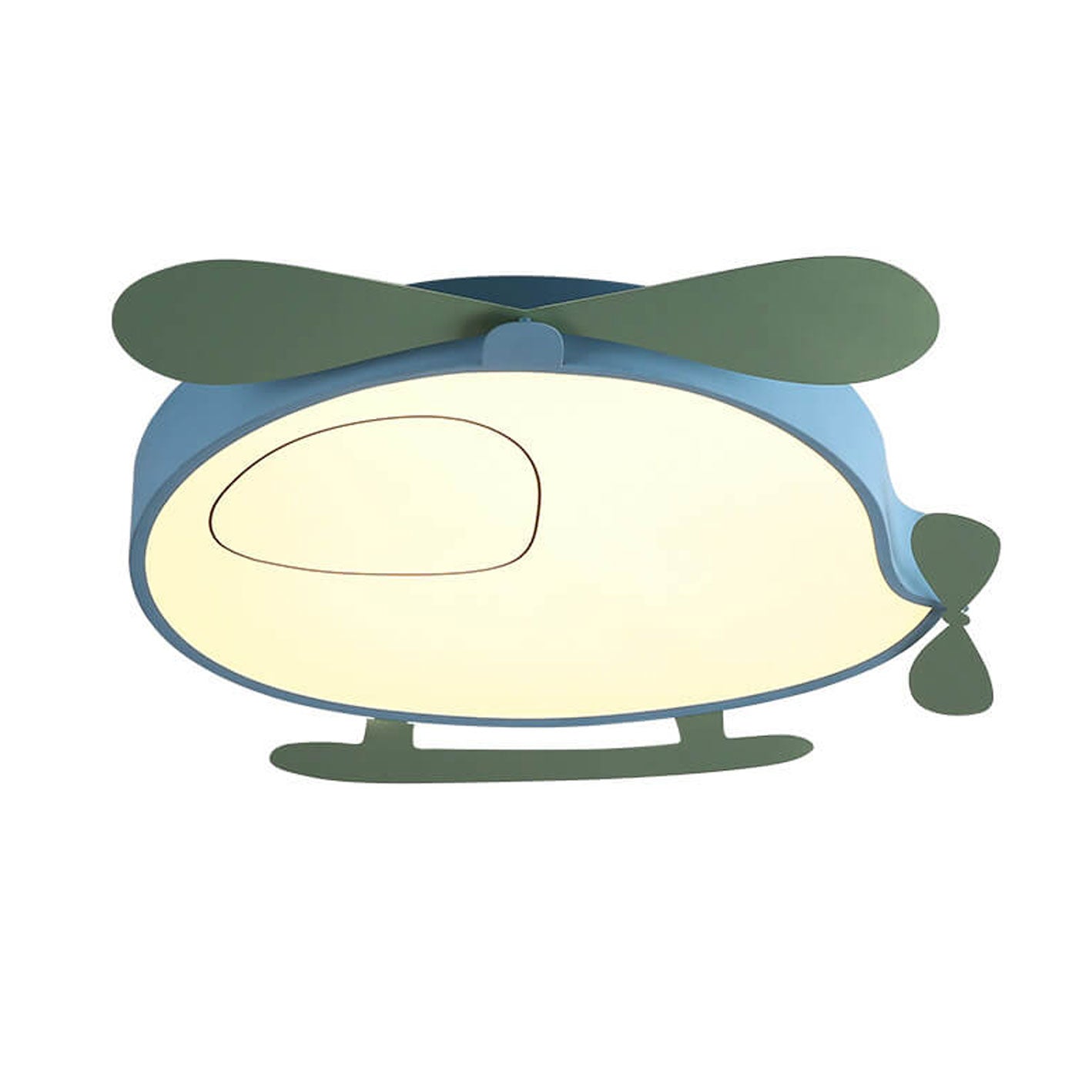 Cartoon Creative Colorful Aircraft LED Eye Protection Kids Flush Mount Ceiling Light
