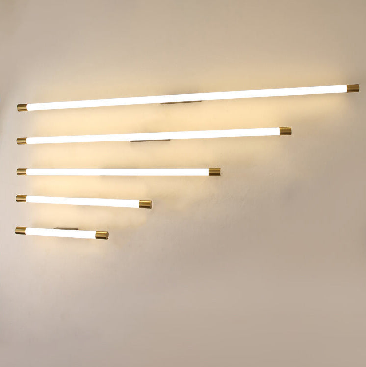 Modern Minimalist Vanity Thin Tube PC LED Wall Sconce Lamp