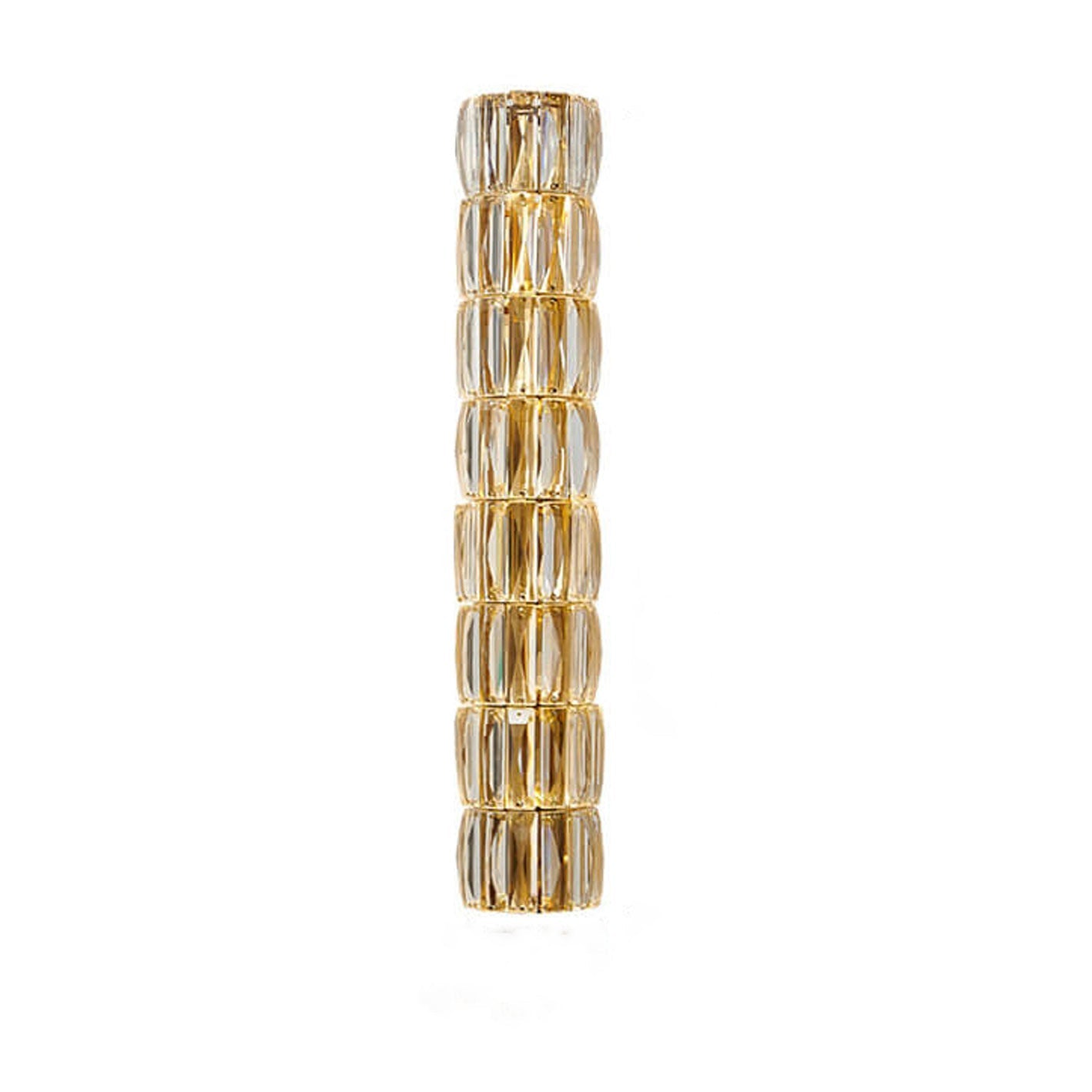 French Light Luxury Crystal Column LED Wall Sconce Lamp