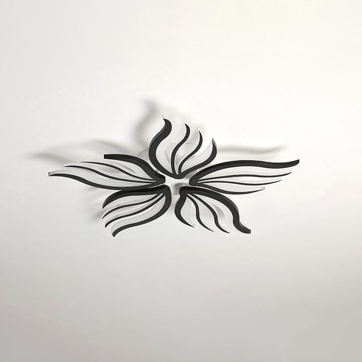 Modern Creative Personality Acrylic Flower Shape LED Semi-Flush Mount Ceiling Light