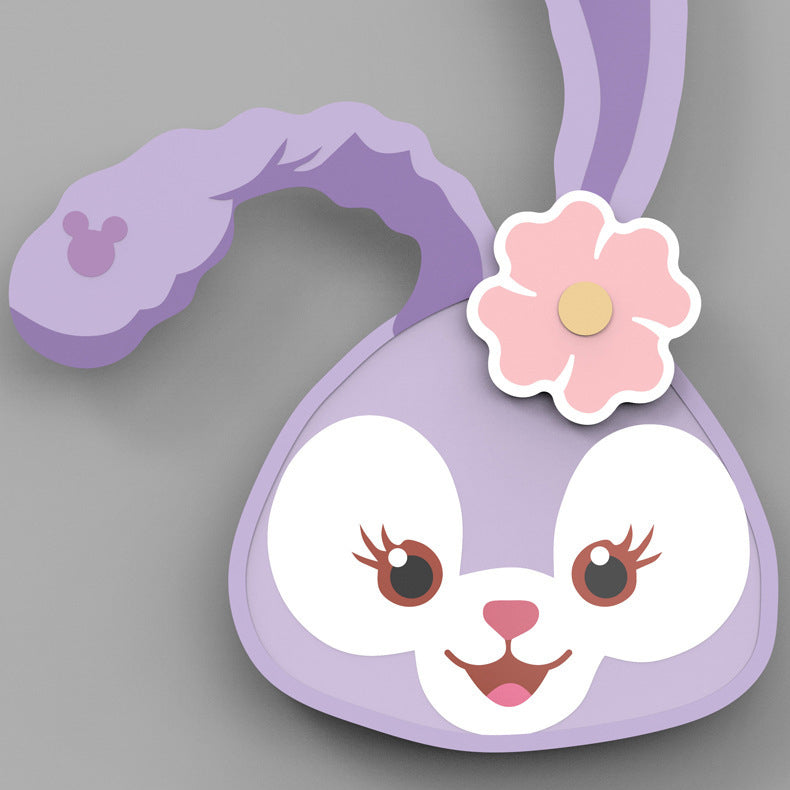 مصباح حائط LED حديدي بتصميم أرنب نمر كرتوني معاصر لغرفة المعيشة