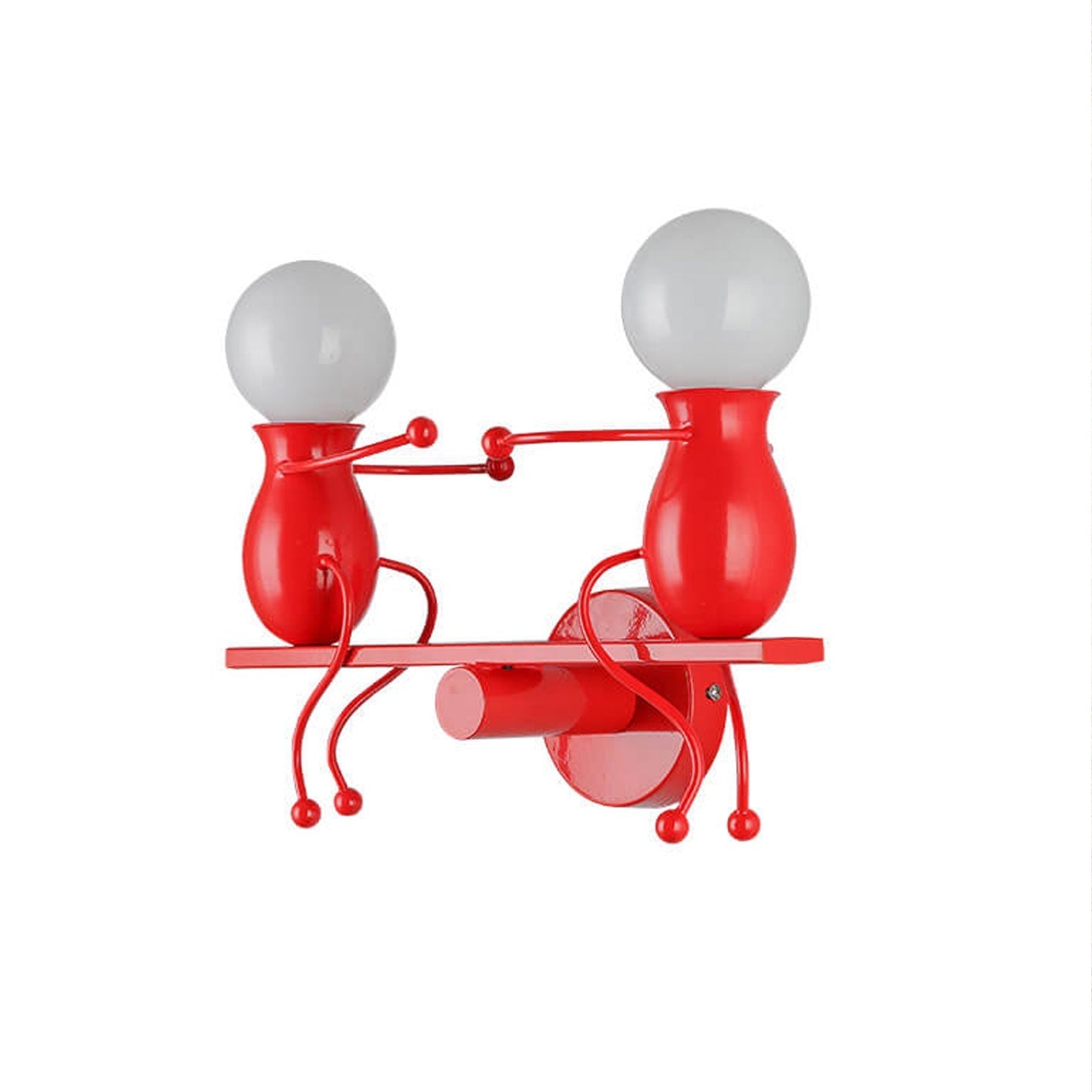 Modern Creative Two Little People 2-Light Wall Sconce Lamp