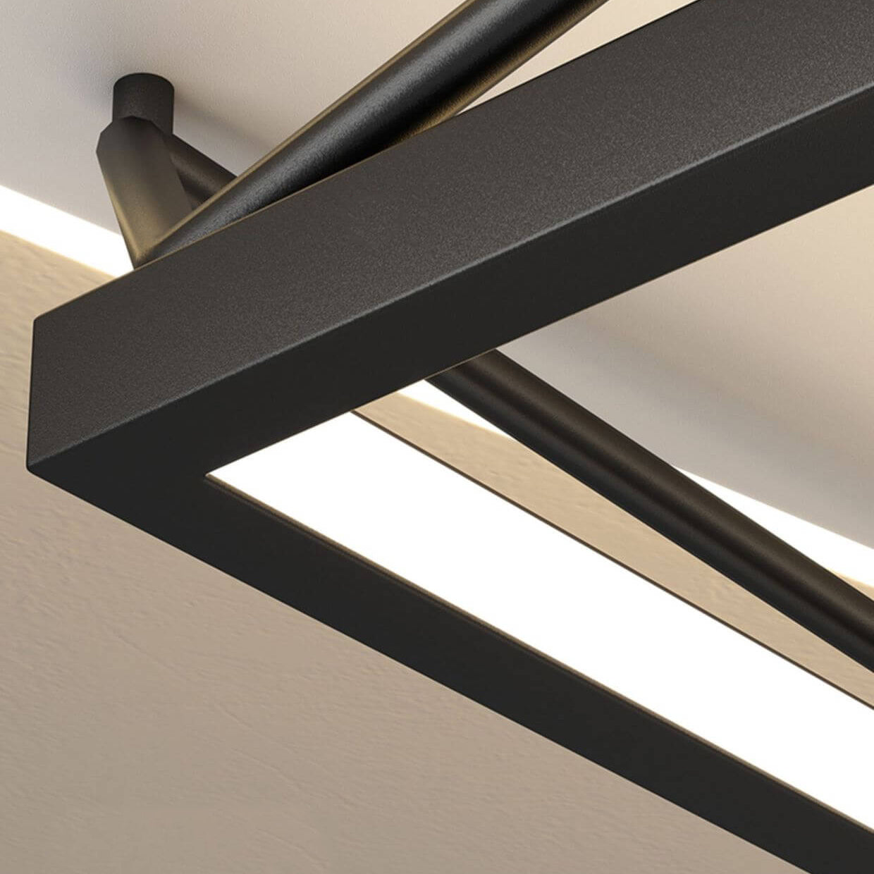 Nordic Minimalist Geometric Art LED Flush Mount Ceiling Light