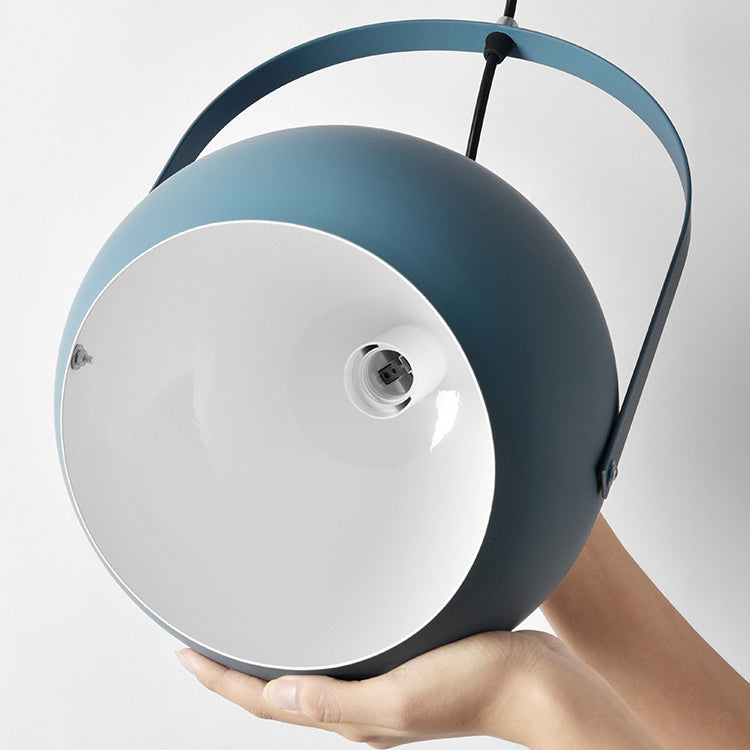 مصباح معلق معاصر إبداعي من الألومنيوم على شكل كرة ماكارون، مصباح واحد لغرفة النوم