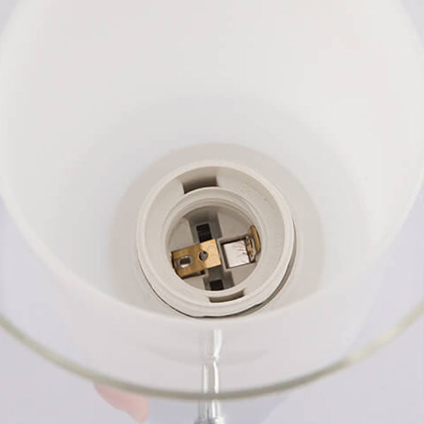 Nordic Minimalist White Iron Glass Cup Shade 1/2 Light Wall Sconce Lamp