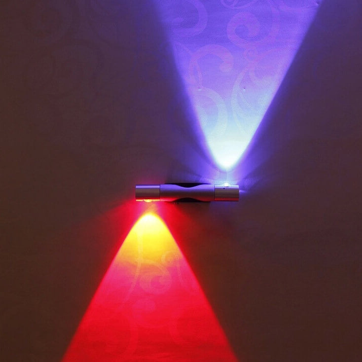 مصباح حائط LED أسطواني دوار حديث إبداعي من الألومنيوم