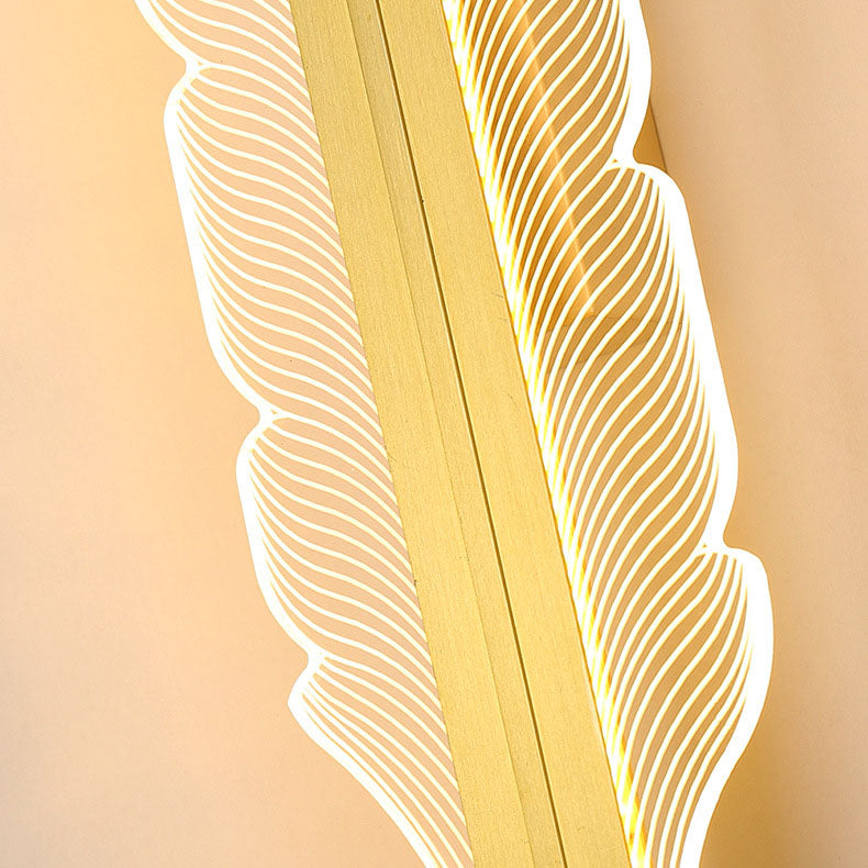 مصباح حائط LED فاخر من الأكريليك على شكل ذيل الفينيق من Nordic Light