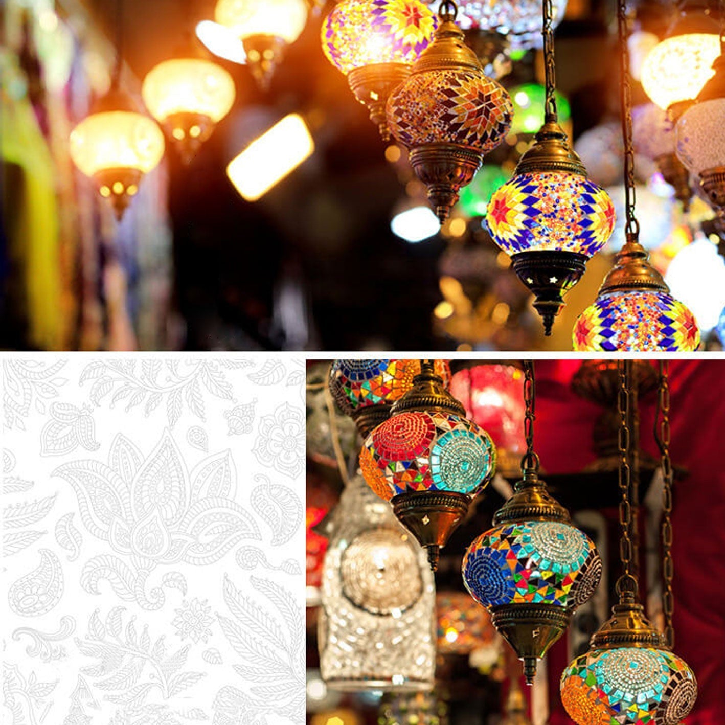 Vintage Stained Glass Turkish Style LED Table Lamp
