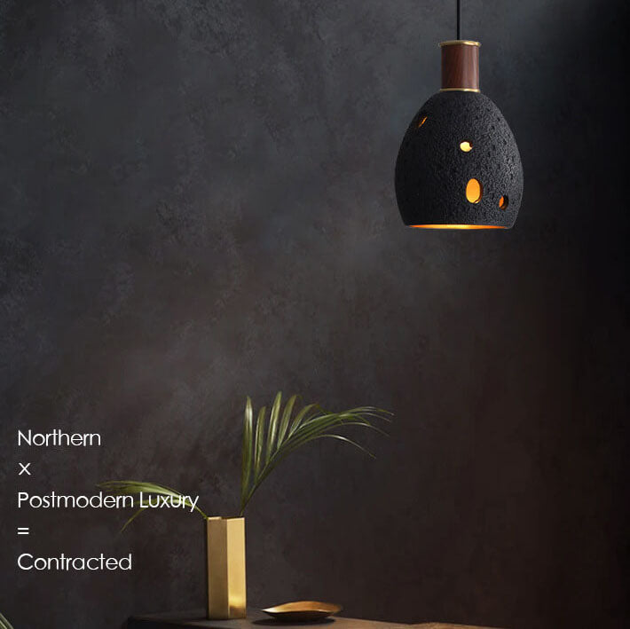 Creative Vintage Resin Dome 1-Light Pendant Light