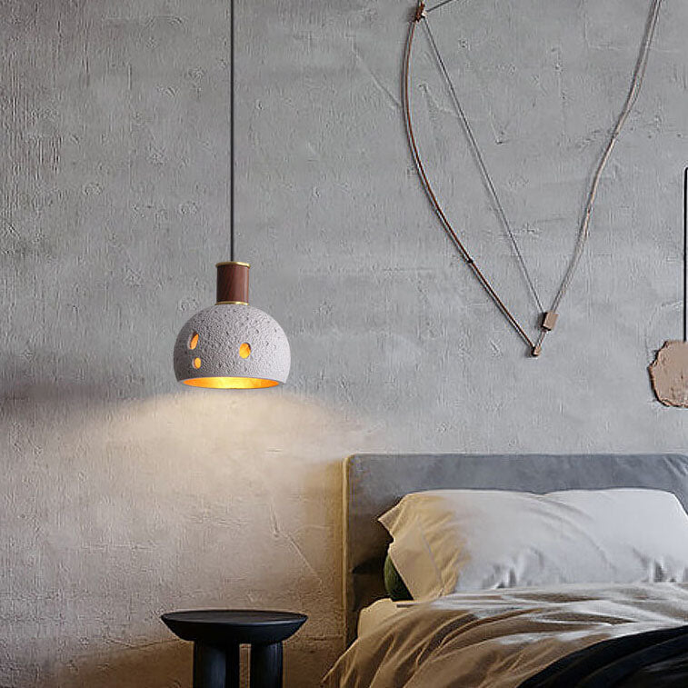 Creative Vintage Resin Dome 1-Light Pendant Light