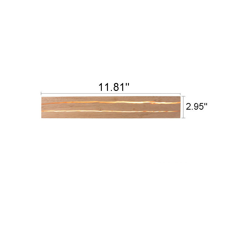 Modern Creative Crackle Wood Rectangular LED Wall Sconce Lamp
