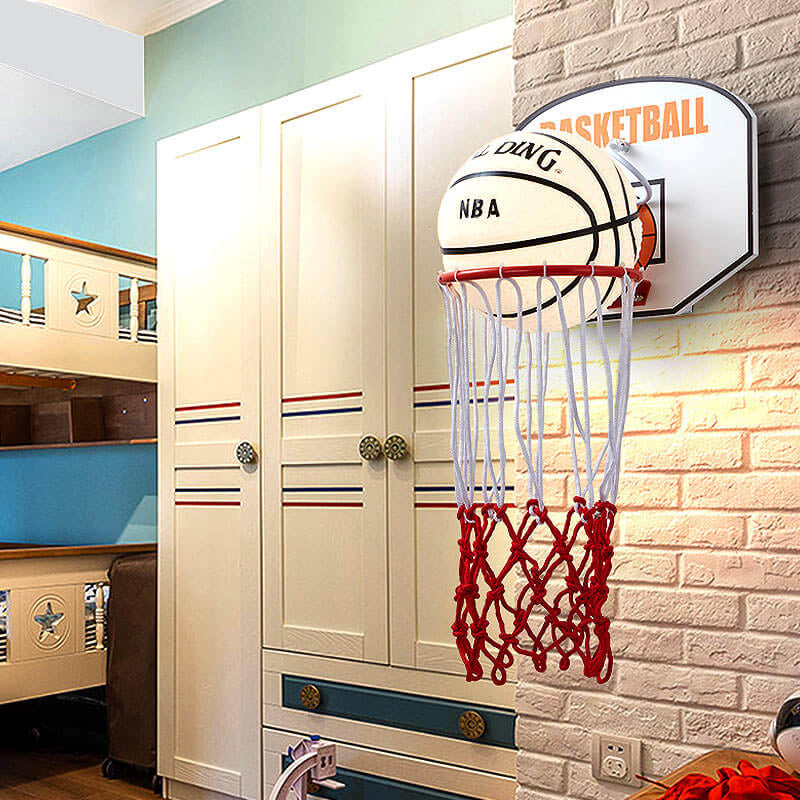 Creative Cartoon Basketball 1-Light Wall Sconce Lamp