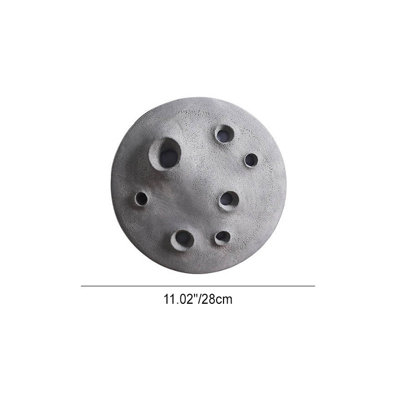 Industrial Creative Round Crater Resin Acrylic LED Wall Sconce Lamp
