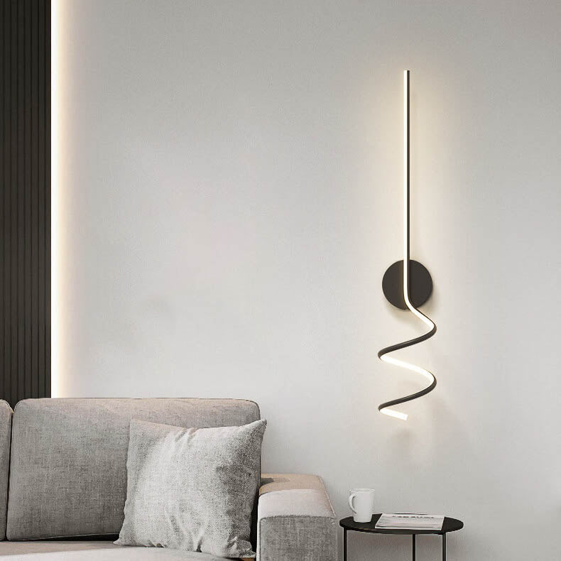 Minimalist Creative Arcs Lines 1-Light LED Wall Sconce Lamp
