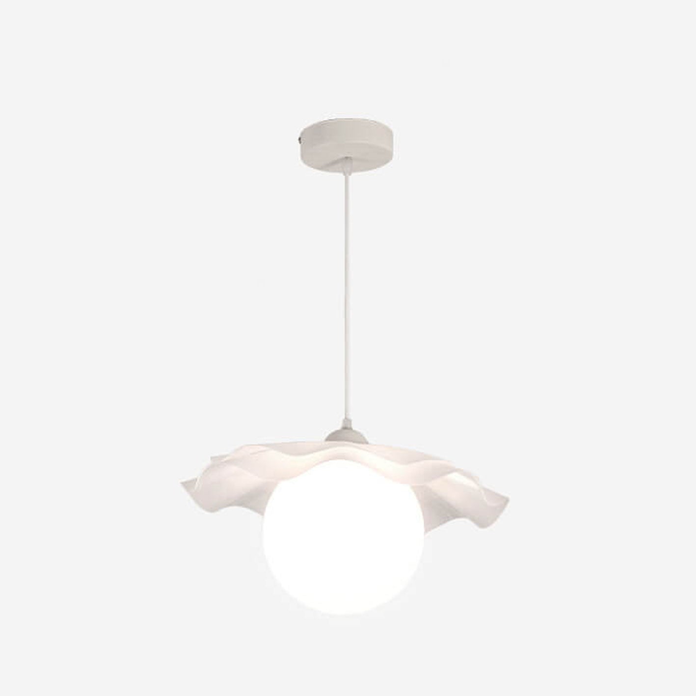 Nordic Simple Flower Shape Acrylic 1-Light Pendant Light