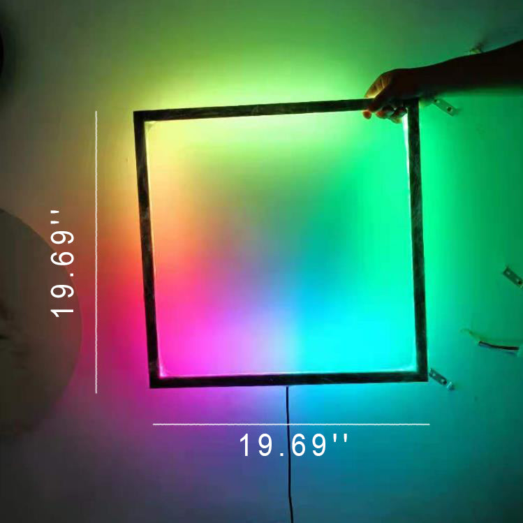 Creative RGB Square Shape Aluminum LED Wall Sconce Lamp