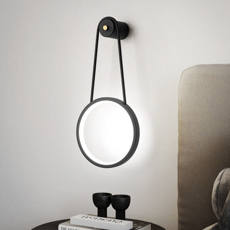 مصباح حائط LED دائري معلق بتصميم عصري بسيط