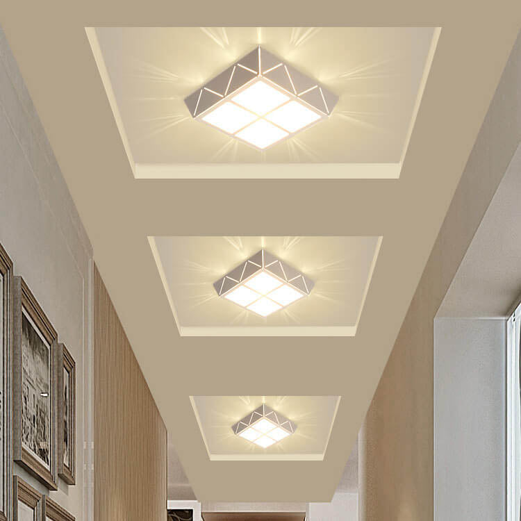 Minimalist Square 1-Light LED Flush Mount Ceiling Light