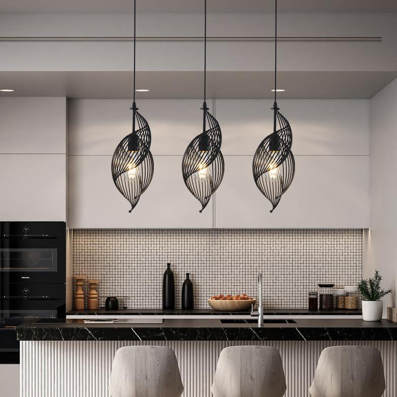 Nordic Creative Iron Sea Snail Shape 1-Light Pendant Light