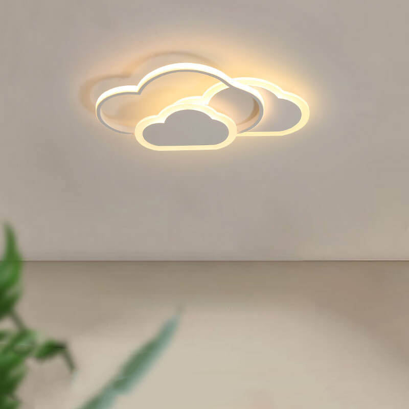Creative Color Cloud Aluminum LED Flush Mount Ceiling Light