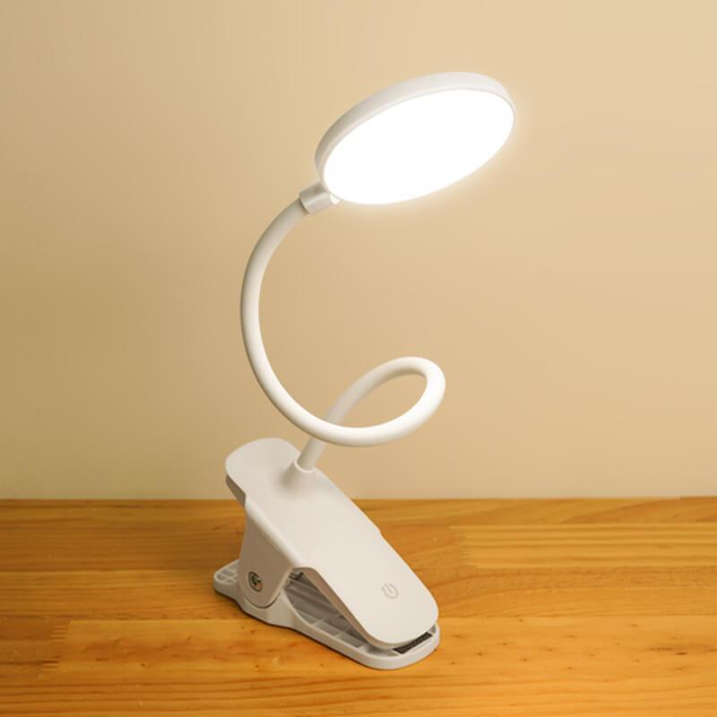 Simple LED Clip Desk Lamp Rechargeable Eye Protection Night Light