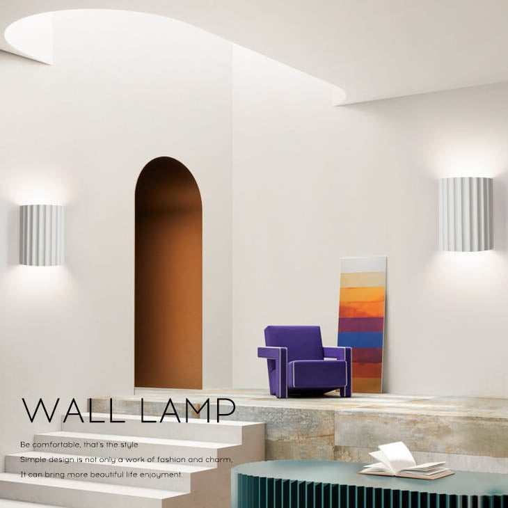 Macaron Resin Striped Half Cylinder 1-Light Wall Sconce Lamp