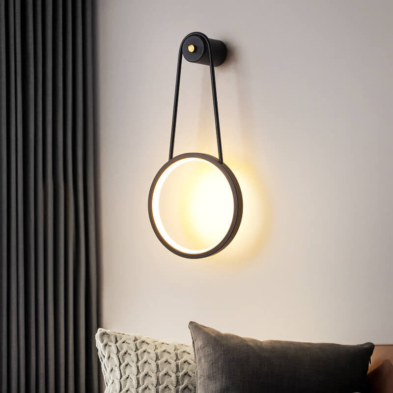 مصباح حائط LED دائري معلق بتصميم عصري بسيط