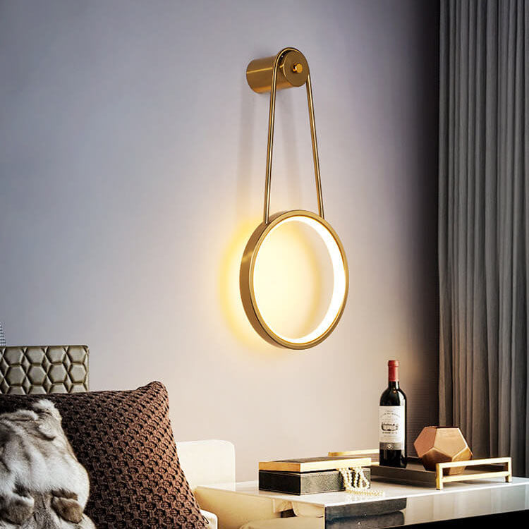 مصباح حائط LED دائري معلق بتصميم عصري بسيط