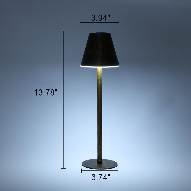 Modern Minimalist Solid Color Mushroom Hardware Plastic Rechargeable LED Night Light Table Lamp