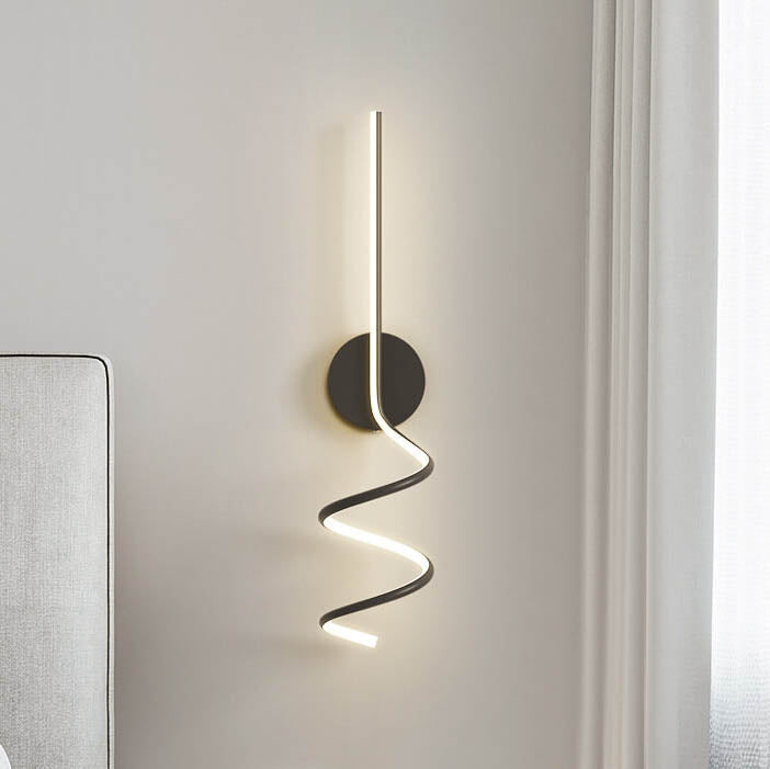 Minimalist Creative Arcs Lines 1-Light LED Wall Sconce Lamp