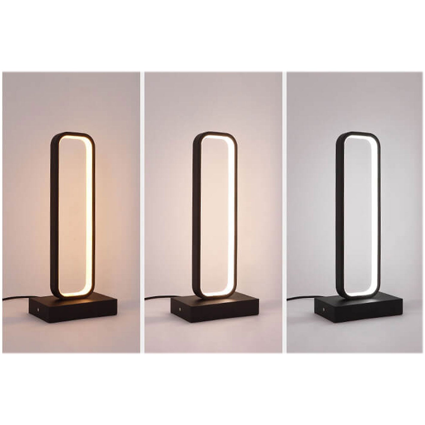 Modern Minimalist Ring Aluminum Silicone LED Table Lamp