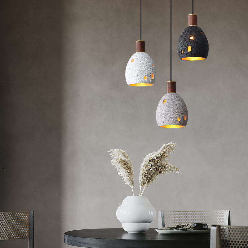 Creative Vintage Resin Dome 1-Light Pendant Light