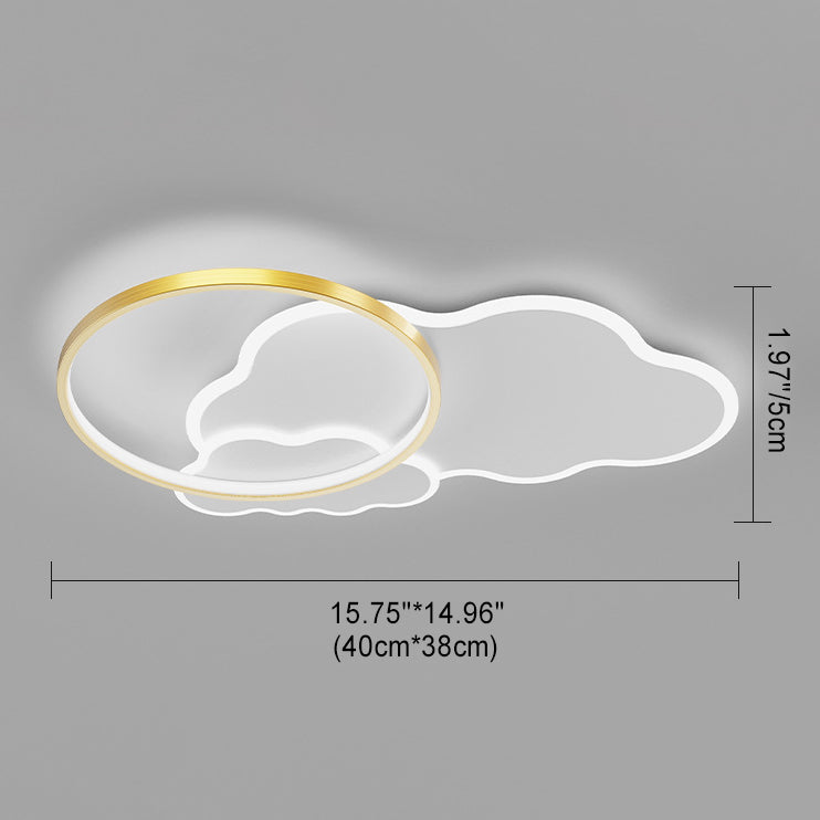 مصباح سقف LED بتصميم سحابي عصري بسيط من الألومنيوم والأكريليك لغرفة النوم
